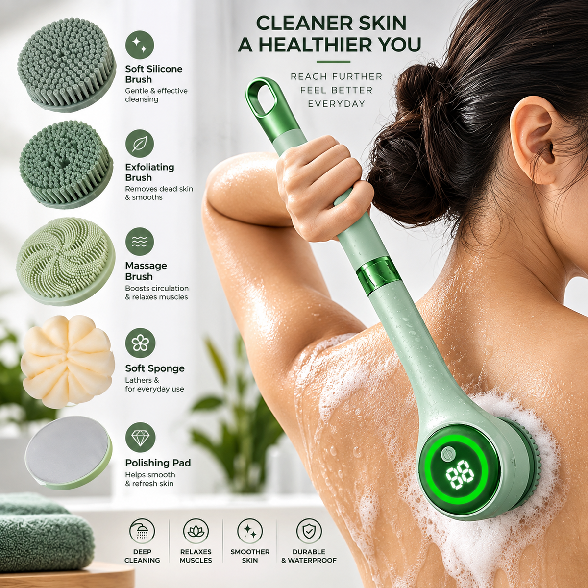 Stride+ Electric Shower Scrubber