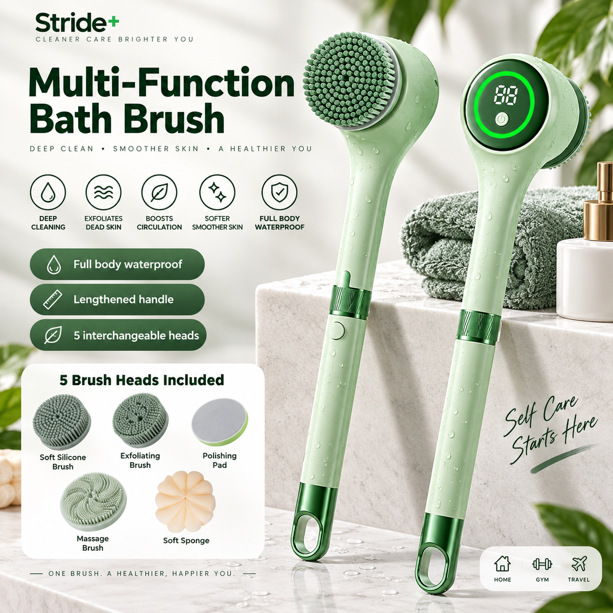 Stride+ Electric Shower Scrubber